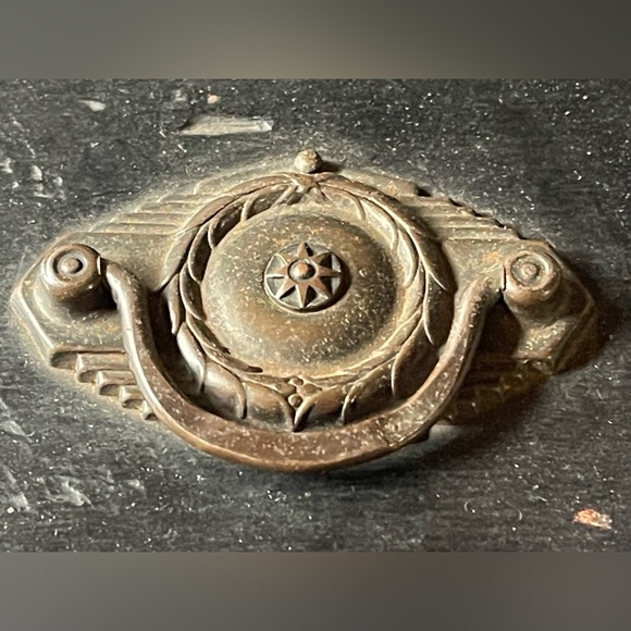 Japanese Antique Wooden Black Drawer Box Tansu Cabinet Storage Edo? Or Meiji ??! - Picture 4 of 16